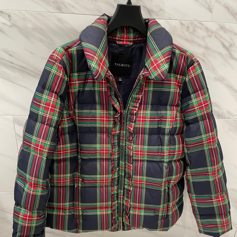 Talbots PLAID DOWN
FILLED PUFFER JACKET